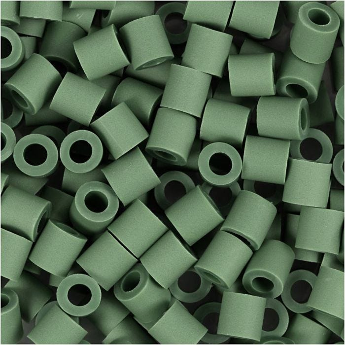 NABBI BioBeads, size 5x5 mm, hole size 2,5 mm, medium, dark green, 1000 pc/ 1 pack