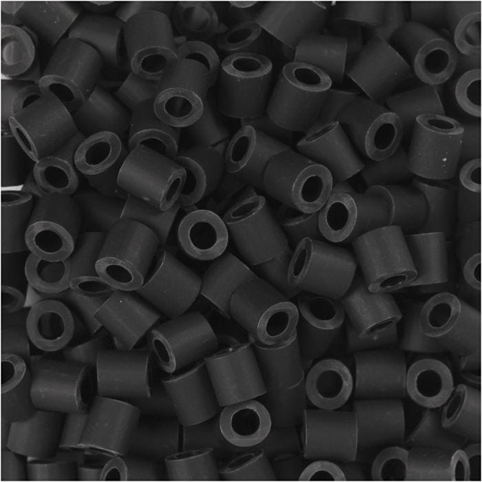 NABBI BioBeads, size 5x5 mm, hole size 2.5 mm, medium, black, 3000 pc/ 1 pack
