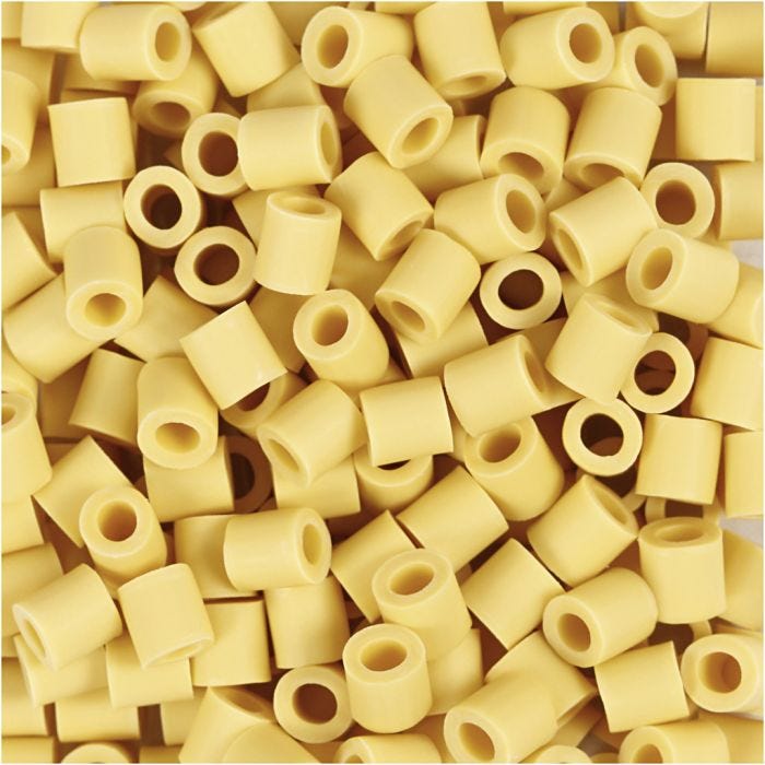 NABBI BioBeads, size 5x5 mm, hole size 2.5 mm, medium, yellow, 3000 pc/ 1 pack