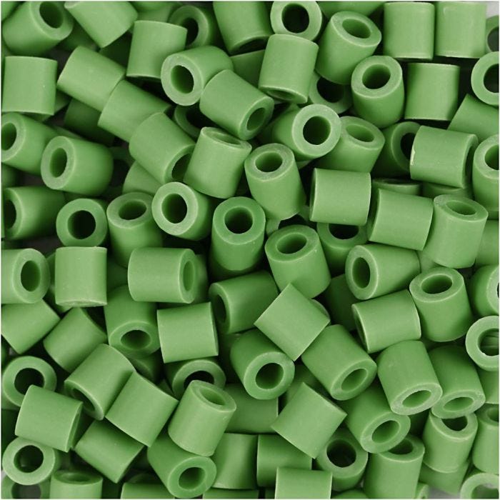 NABBI BioBeads, size 5x5 mm, hole size 2.5 mm, medium, green, 1000 pc/ 1 pack