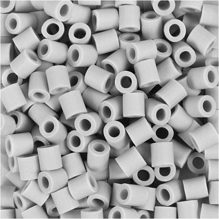 NABBI BioBeads, size 5x5 mm, hole size 2.5 mm, medium, grey, 3000 pc/ 1 pack