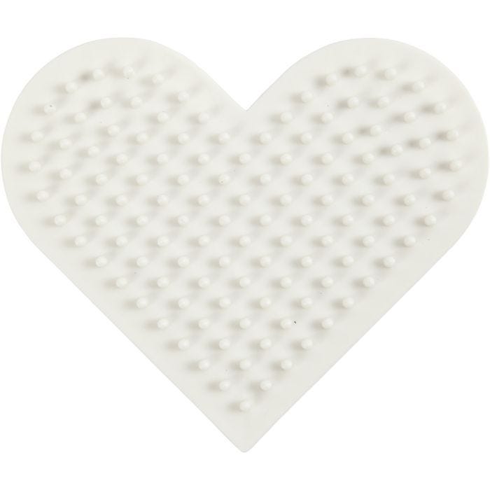 NABBI BioBeads Pegboard, small heart, 7x8,5 cm, medium, 1 pc