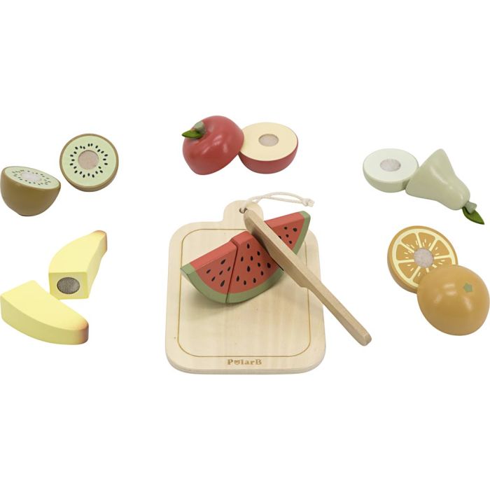 Cuttable Wooden Fruit, 14 parts/ 1 pack
