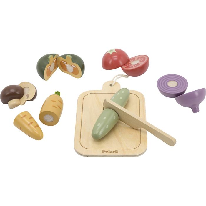 Cuttable Wooden Vegetables, 14 parts/ 1 pack