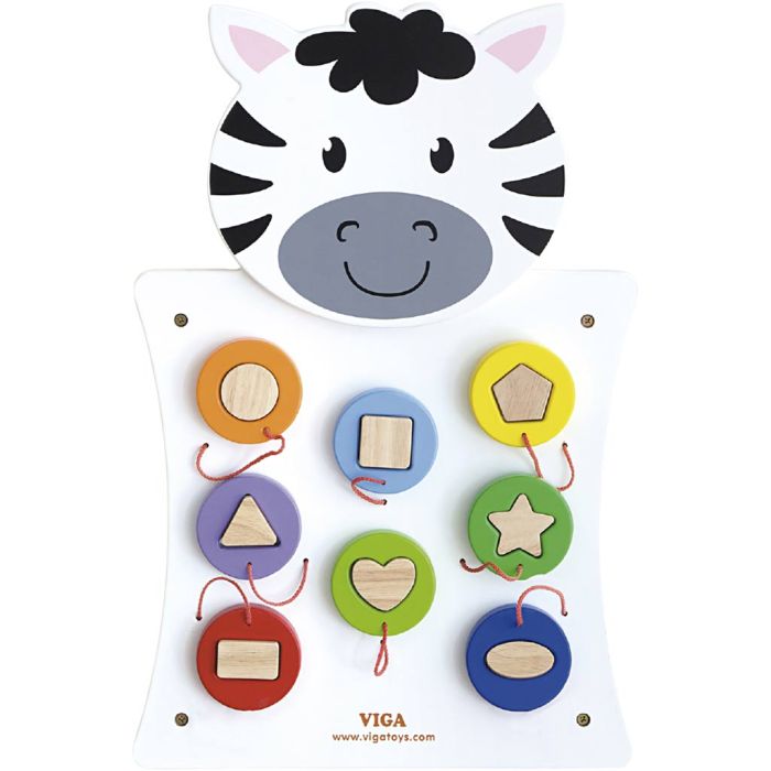 VIGA Activity Board, Zebra, size 36x55x3,5 cm, 1 pc