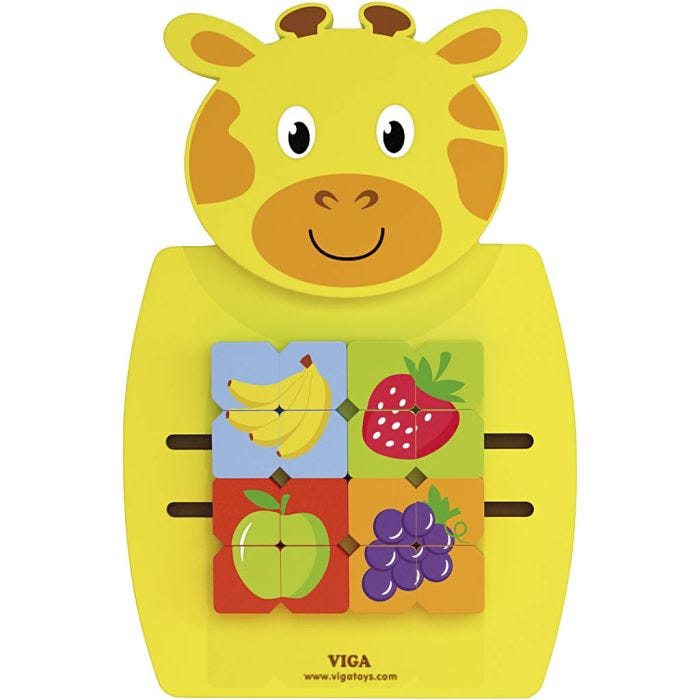 VIGA Activity Board, Giraffe, 36x55x3,5 cm, 1 pc
