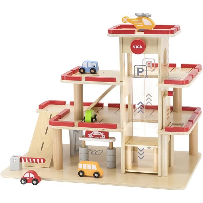 VIGA toy garage, size 58x37x45,3 cm, 1 pc/ 1 pack