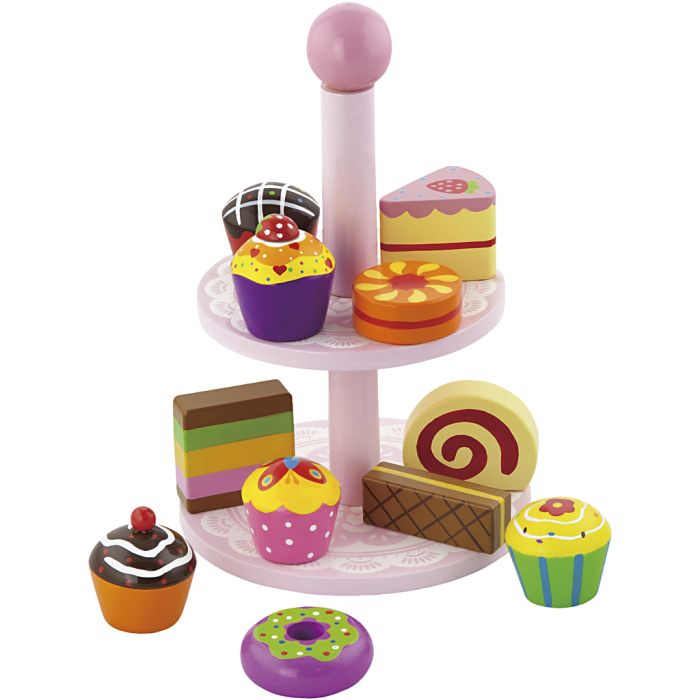 VIGA cupcakes with cake rack, size 25,5 cm, 1 set
