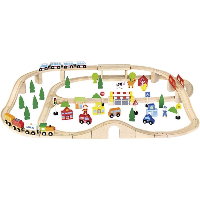 VIGA Railway and City, 90 parts/ 1 set