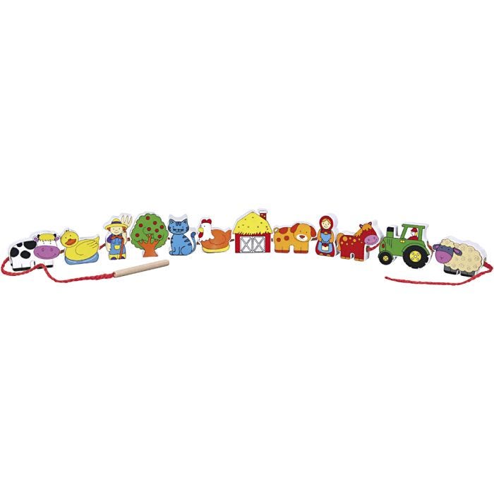 VIGA Figures on a Cord, 13 parts, 1 set