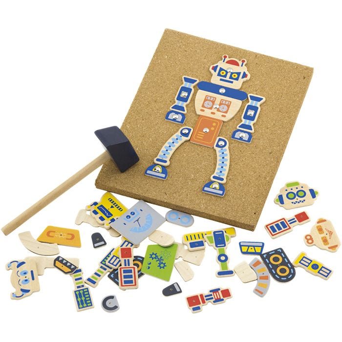 VIGA hammer mosaic set, Robot, 23x18 cm, 1 pc