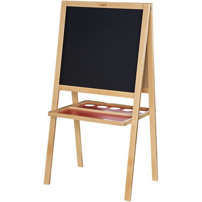 VIGA easel and blackboard for kids, size 125x59x48 cm, 1 pc