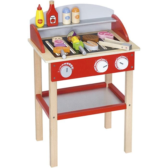 VIGA wooden barbecue, size 39x60x26 cm, 1 pc