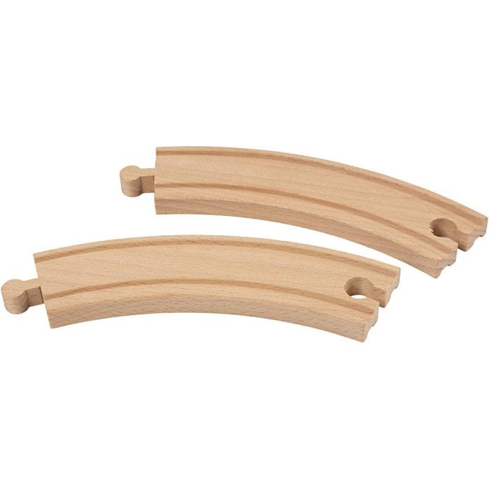 VIGA railway tracks, Long curved, L: 15,8 cm, 4 pc/ 1 pack