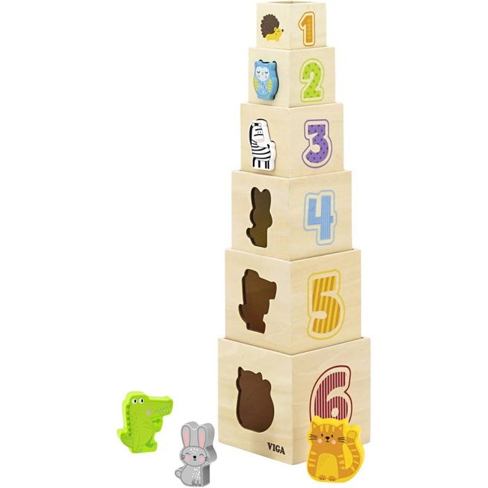 VIGA Building Blocks, H: 51 cm, L: 12 cm, W: 12 cm, 6 pc/ 1 pack