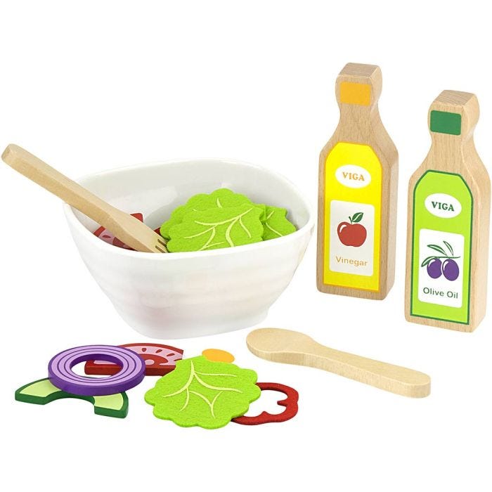 VIGA Salad Set, H: 65 mm, L: 42 cm, W: 24 cm, 36 parts/ 1 pack