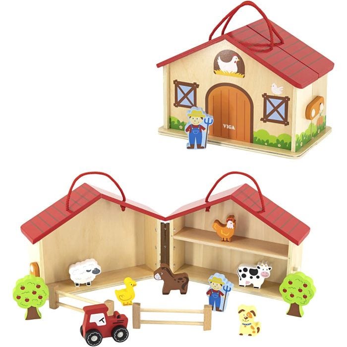 VIGA Farm Set, 13 cm, 23 cm, 17 cm, 1 pc