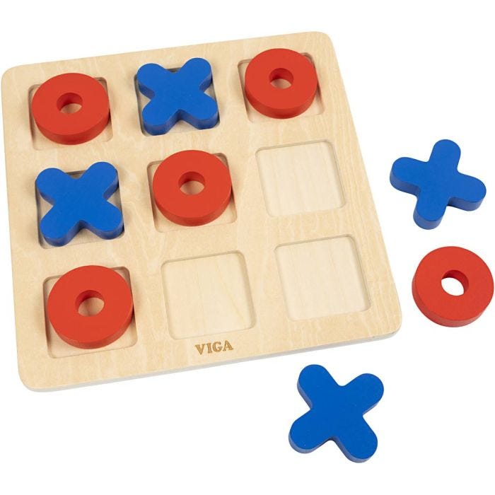 VIGA Tic Tac Toe, H: 0,9 cm, L: 22 , 1 pc