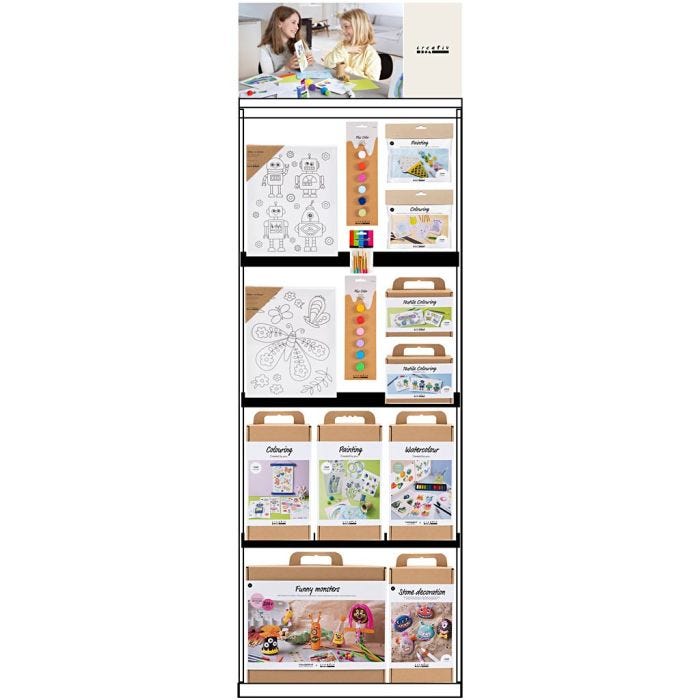 Floor Display, unassembled, Decoration and art for children, H: 1580 mm, L: 600 mm, W: 400 mm, 104 sales units/ 1 pc