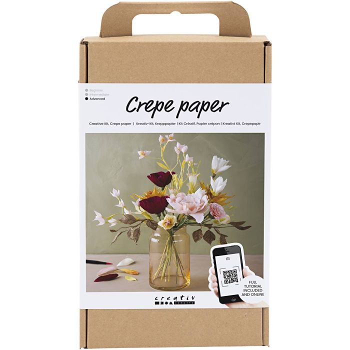 Craft Kit Crepe Paper, Bouquet, Crêpe ratio: 180%, 1 pack