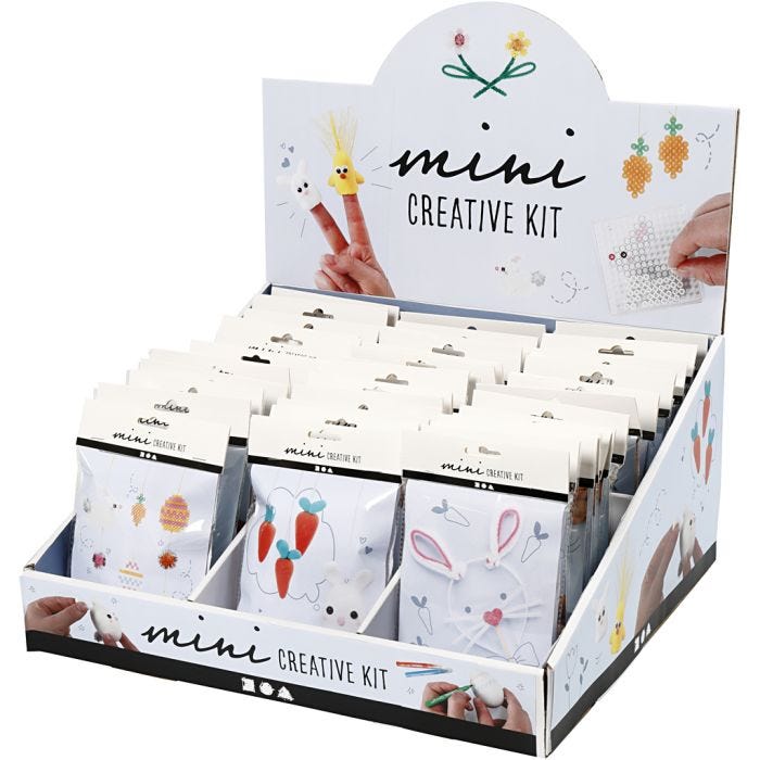 Mini Craft Kit, H: 539 mm, D. 410 mm, W: 460 mm, 54 set/ 1 pack