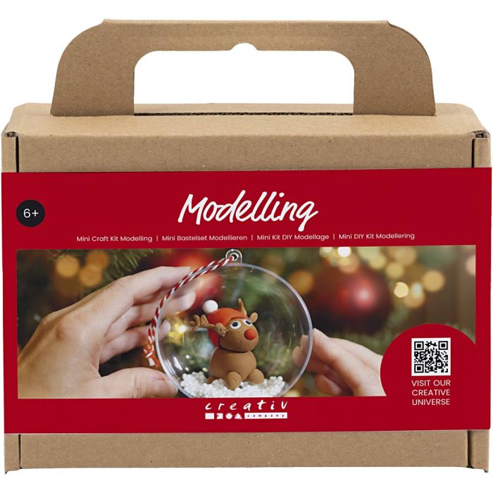 Mini Craft Kit Modelling, Reindeer, 1 pack