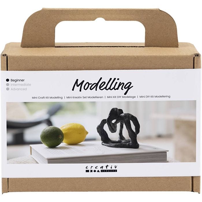 Mini Craft Kit Modelling, Sculpture, black, 1 pack