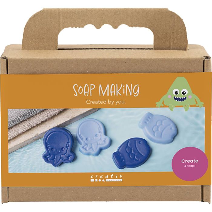Craft Kit Soap Making, Sea animals, blue, 1 pack