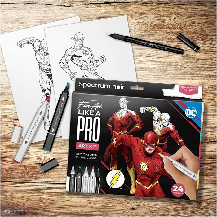 Craft Kit Illustration, Flash, assorted colours, 1 pack