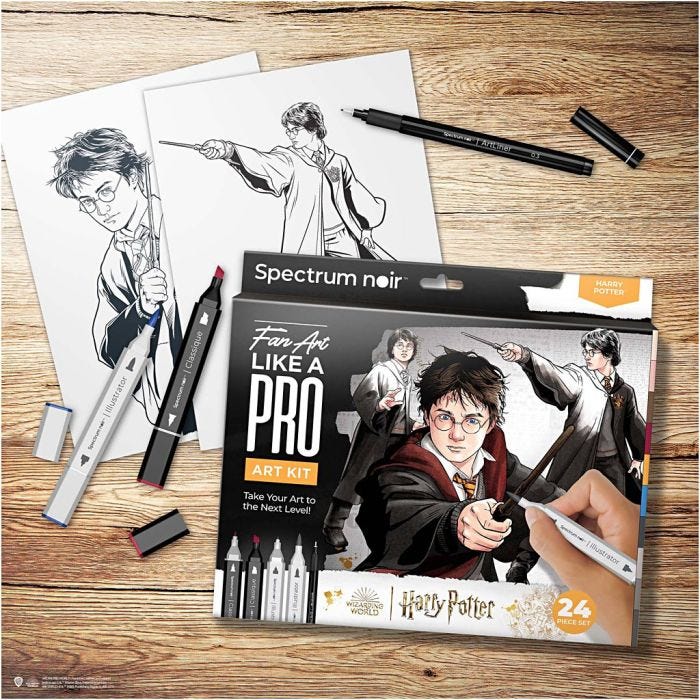 Craft Kit Illustration, Harry Potter, assorted colours, 1 pack