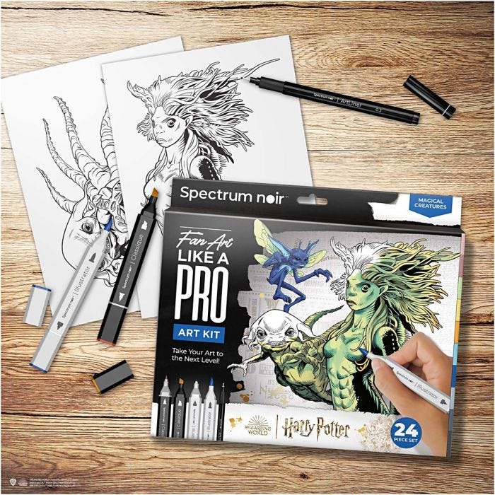 Craft Kit Illustration, Harry Potter: Magical Creatures , assorted colours, 1 pack