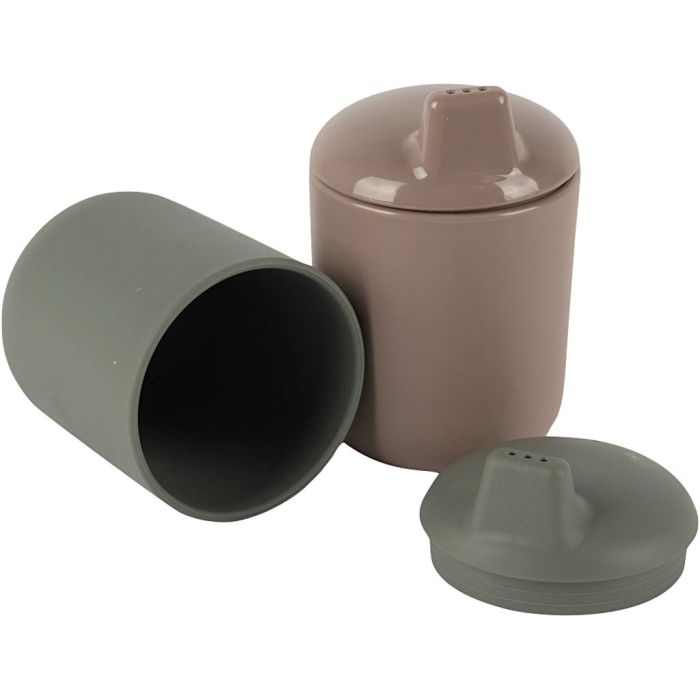 dantoy tiny sippy cups, H: 10 cm, dia. 7 cm, 2 pc/ 1 pack