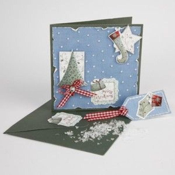 A Greeting Card with Die-Cut Card Embellishments