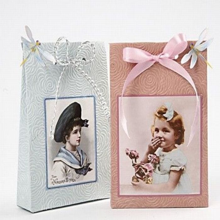 Giftbags made from handmade paper