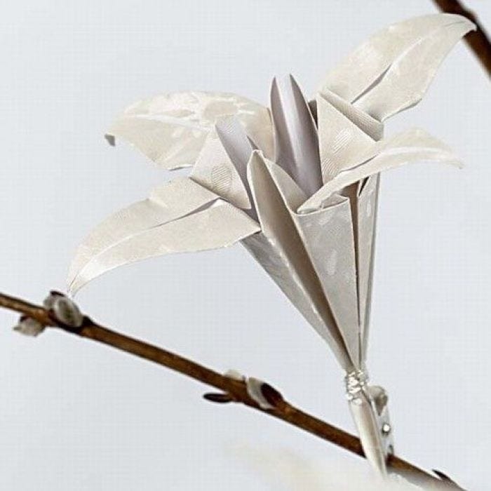 An Origami Lily