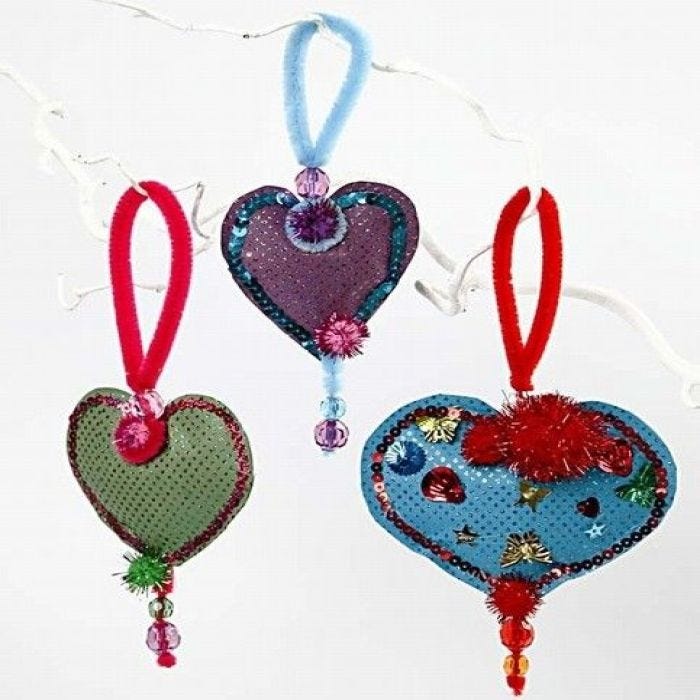 Stuffed Paper Hearts