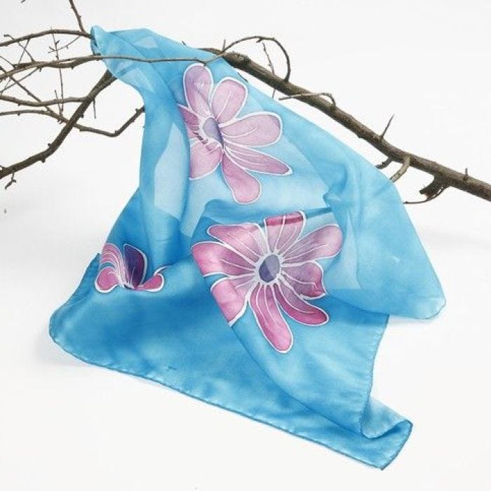 Silk Painting with Colors suitable for Fixing with an Iron