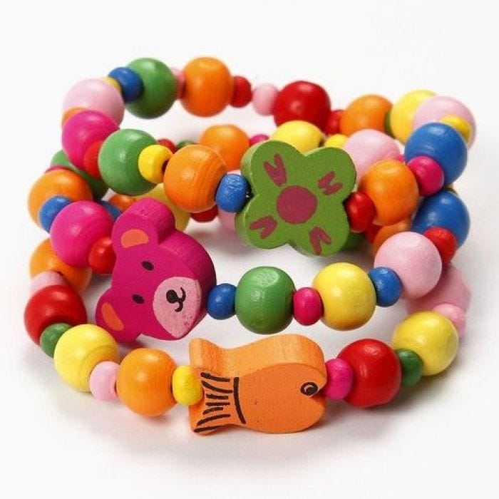 Bracelets with Wooden Beads