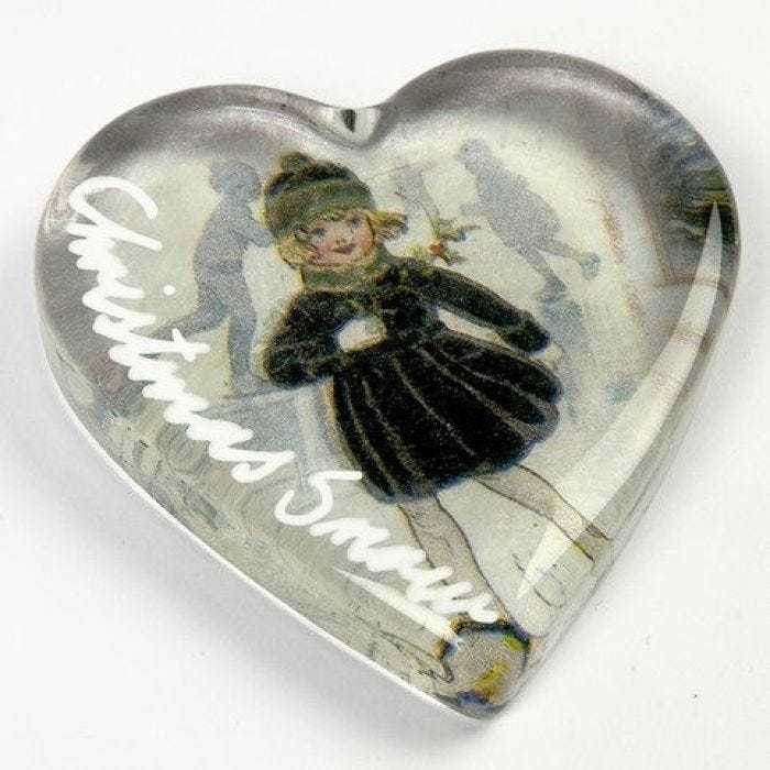 A Decorated Glass Heart