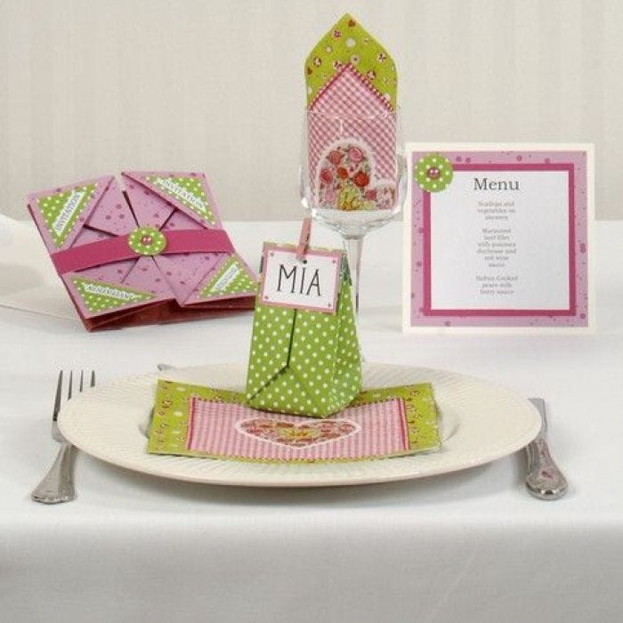 Folded Vivi Gade Design Paper  Greeting Cards as Invitations
