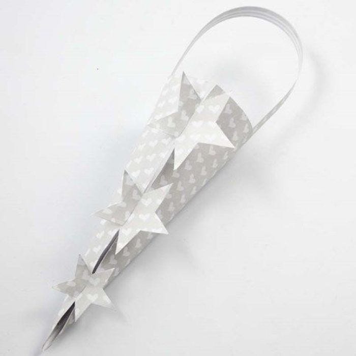 A Vivi Gade Design Paper Cone with a Star Fastening