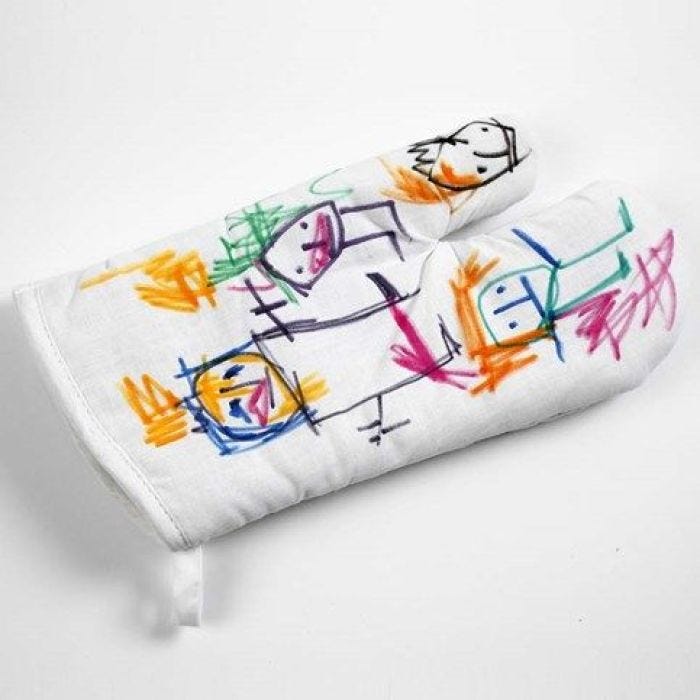 An iIlustrated Oven Glove