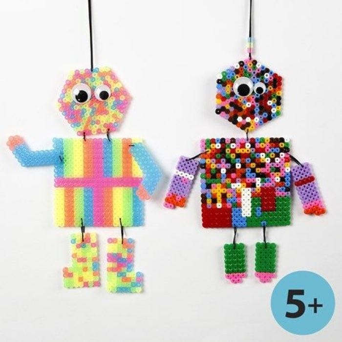 Bead Figures made on a Peg Board