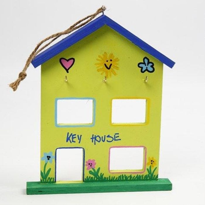 A decorated House for hanging your House Keys