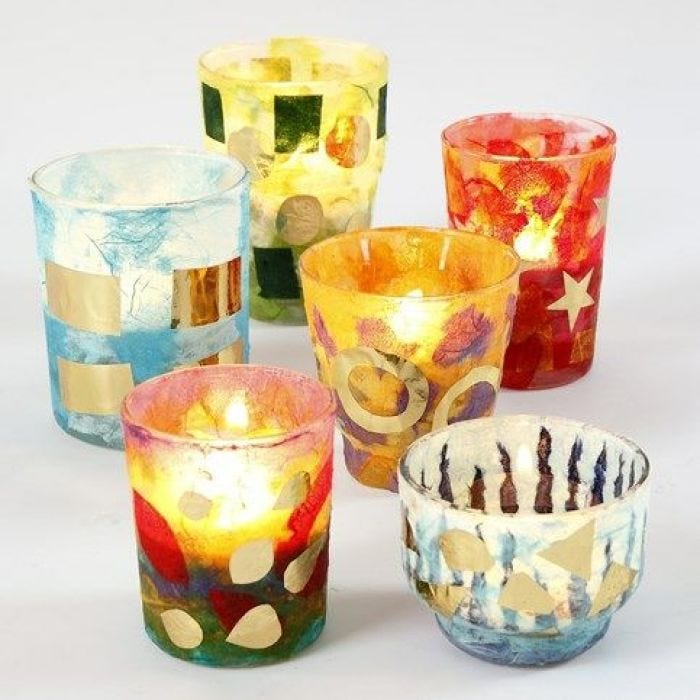 Decoupage on Glass