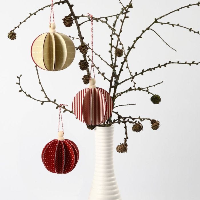 A Self-Assembly Vivi Gade Design Paper Bauble 