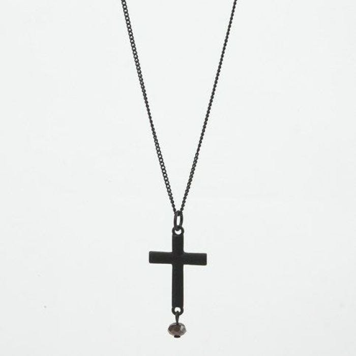 A long black Necklace with a Pendant