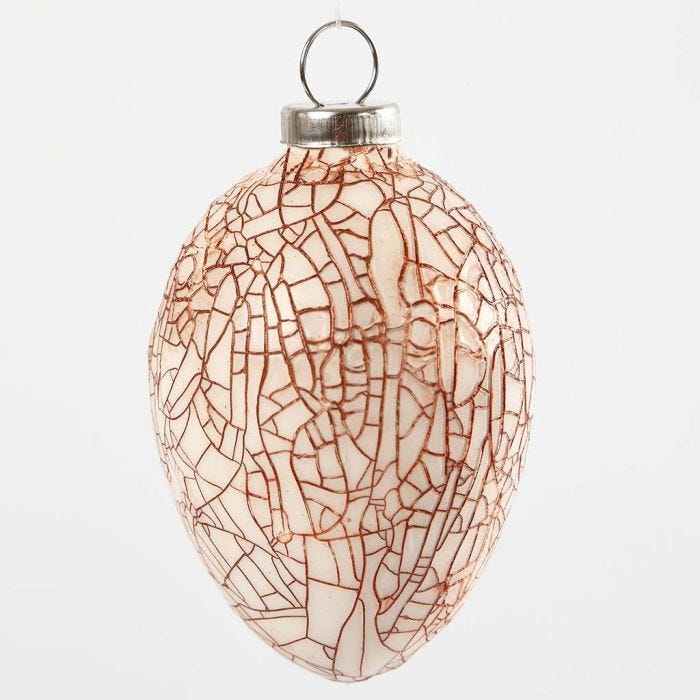 A crackled patinated Look with Facetten-Lack