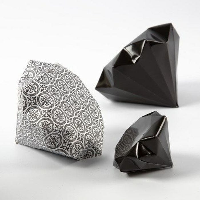 A Diamond folded from Vivi Gade Design Paper (Paris)