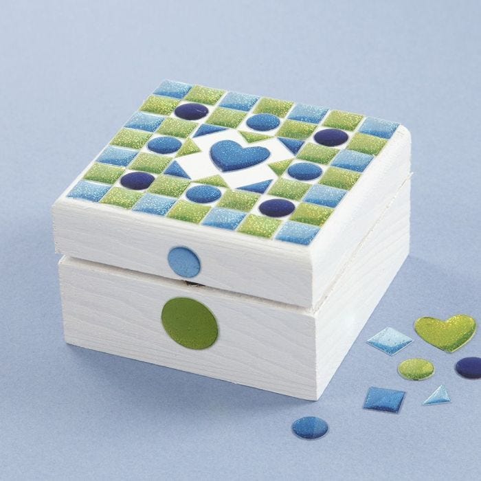 A painted Mosaic Box